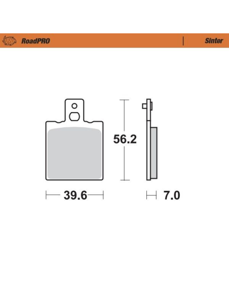 Plaquettes de frein MOTO MASTER métal fritté 401702 Road Pro Sinter