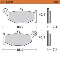 Plaquettes de frein MOTO MASTER métal fritté 406602 Road Pro Sinter