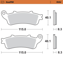 Plaquettes de frein MOTO MASTER métal fritté 405202 Road Pro Sinter