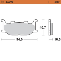 Plaquettes de frein MOTO MASTER métal fritté 403801 Road Pro Sinter