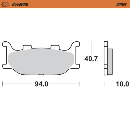 Plaquettes de frein MOTO MASTER métal fritté 403801 Road Pro Sinter