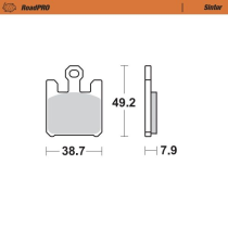 Plaquettes de frein MOTO MASTER métal fritté 406101 Road Pro Sinter