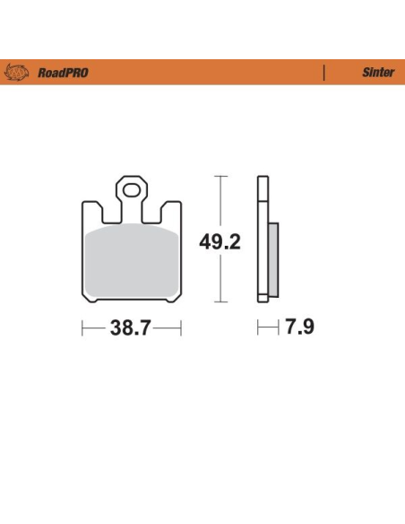 Plaquettes de frein MOTO MASTER métal fritté 406101 Road Pro Sinter