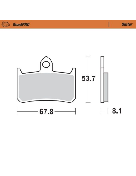 Plaquettes de frein MOTO MASTER métal fritté 402301 Road Pro Sinter