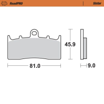 Plaquettes de frein MOTO MASTER métal fritté 405901 Road Pro Sinter