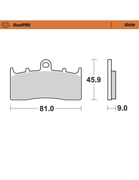 Plaquettes de frein MOTO MASTER métal fritté 405901 Road Pro Sinter