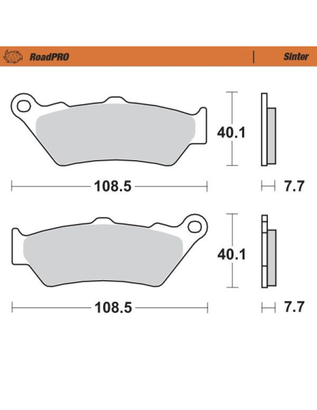 Plaquettes de frein MOTO MASTER métal fritté 403302 Road Pro Sinter