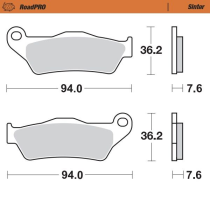 Plaquettes de frein MOTO MASTER métal fritté 403201 Road Pro Sinter