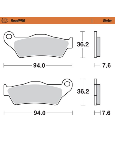 Plaquettes de frein MOTO MASTER métal fritté 403201 Road Pro Sinter