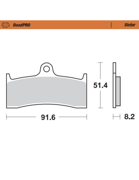 Plaquettes de frein MOTO MASTER métal fritté 403501 Road Pro Sinter