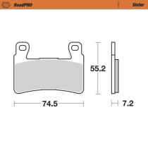 Plaquettes de frein MOTO MASTER métal fritté 405001 Road Pro Sinter