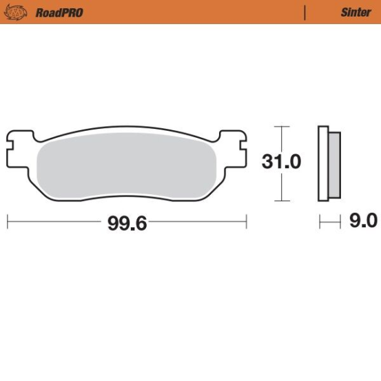 Plaquettes de frein MOTO MASTER métal fritté 404702 Road Pro Sinter