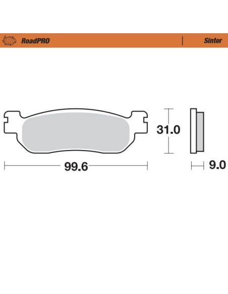 Plaquettes de frein MOTO MASTER métal fritté 404702 Road Pro Sinter