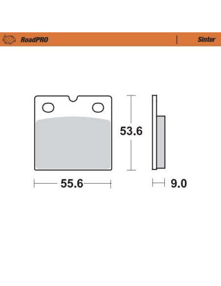 Plaquettes de frein MOTO MASTER métal fritté 401601 Road Pro Sinter