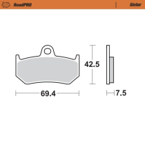 Plaquettes de frein MOTO MASTER métal fritté 402602 Road Pro Sinter