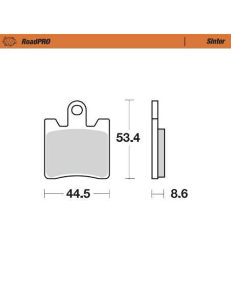 Plaquettes de frein MOTO MASTER métal fritté 405301 Road Pro Sinter