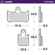 Plaquettes de frein MOTO MASTER 406906 Road Pro Carbone racing