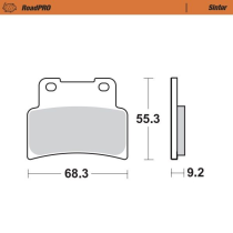 Plaquettes de frein MOTO MASTER métal fritté 407101 Road Pro Sinter