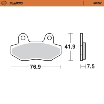 Plaquettes de frein MOTO MASTER métal fritté 410301 Road Pro Sinter