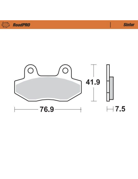 Plaquettes de frein MOTO MASTER métal fritté 410301 Road Pro Sinter