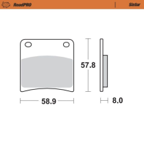 Plaquettes de frein MOTO MASTER métal fritté 410701 Road Pro Sinter