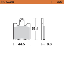 Plaquettes de frein MOTO MASTER métal fritté 400103 Road Pro Scooter