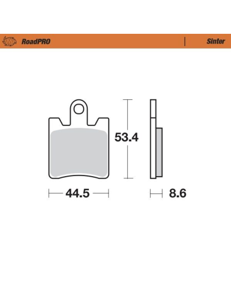 Plaquettes de frein MOTO MASTER métal fritté 400103 Road Pro Scooter