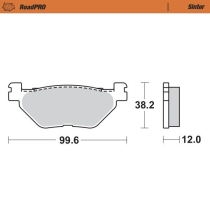 Plaquettes de frein MOTO MASTER métal fritté 400303 Road Pro Scooter