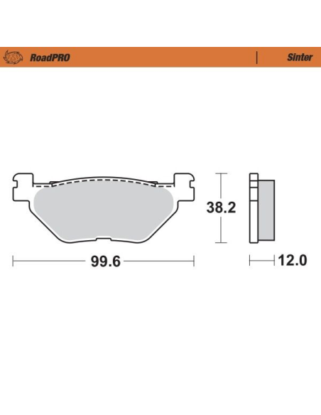 Plaquettes de frein MOTO MASTER métal fritté 400303 Road Pro Scooter