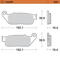 Plaquettes de frein MOTO MASTER métal fritté 400503 Road Pro Scooter