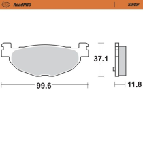 Plaquettes de frein MOTO MASTER métal fritté 400803 Road Pro Scooter