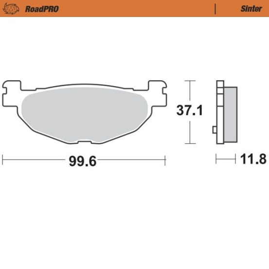 Plaquettes de frein MOTO MASTER métal fritté 400803 Road Pro Scooter