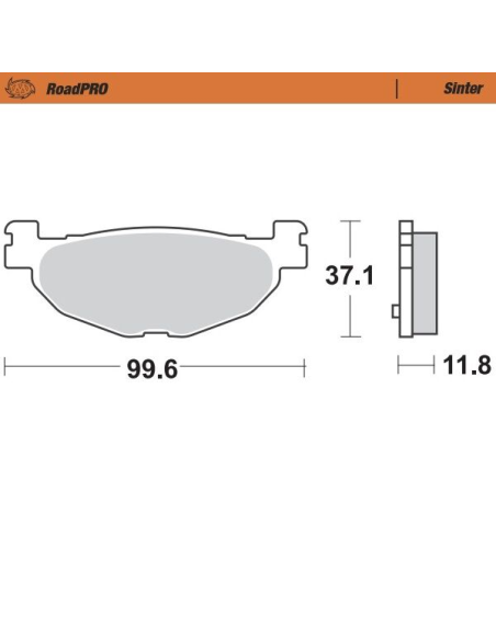 Plaquettes de frein MOTO MASTER métal fritté 400803 Road Pro Scooter