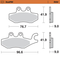 Plaquettes de frein MOTO MASTER métal fritté 400903 Road Pro Scooter