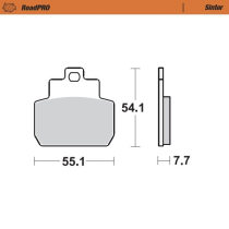 Plaquettes de frein MOTO MASTER métal fritté 401003 Road Pro Scooter