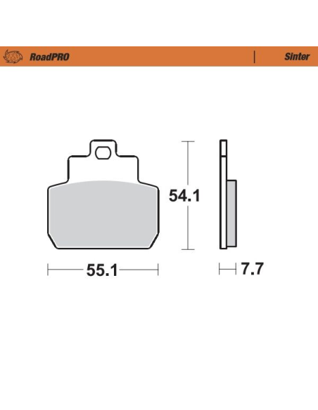 Plaquettes de frein MOTO MASTER métal fritté 401003 Road Pro Scooter