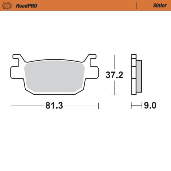 Plaquettes de frein MOTO MASTER métal fritté 401203 Road Pro Scooter
