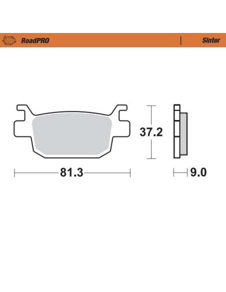 Plaquettes de frein MOTO MASTER métal fritté 401203 Road Pro Scooter