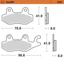 Plaquettes de frein MOTO MASTER métal fritté 402901 Road Pro Sinter