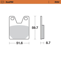 Plaquettes de frein MOTO MASTER métal fritté 404902 Road Pro Sinter