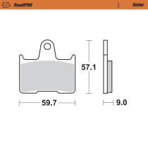 Plaquettes de frein MOTO MASTER métal fritté 405702 Road Pro Sinter