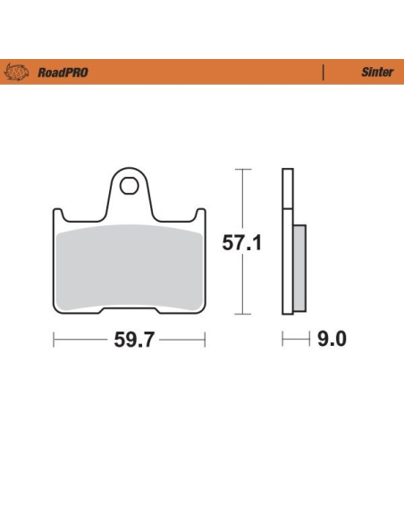 Plaquettes de frein MOTO MASTER métal fritté 405702 Road Pro Sinter
