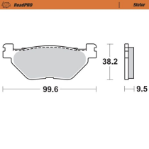 Plaquettes de frein MOTO MASTER métal fritté 405802 Road Pro Sinter