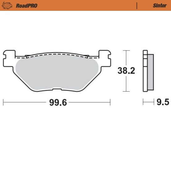Plaquettes de frein MOTO MASTER métal fritté 405802 Road Pro Sinter