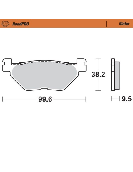 Plaquettes de frein MOTO MASTER métal fritté 405802 Road Pro Sinter