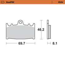 Plaquettes de frein MOTO MASTER métal fritté 402701 Road Pro Sinter