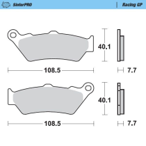 Plaquettes de frein MOTO MASTER métal fritté 093112 Racing GP
