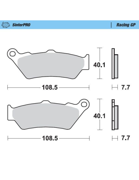 Plaquettes de frein MOTO MASTER métal fritté 093112 Racing GP