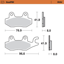 Plaquettes de frein MOTO MASTER métal fritté 412803 Road Pro Scooter