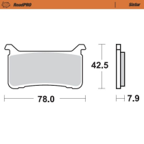 Plaquettes de frein MOTO MASTER métal fritté 413101 Road Pro Sinter